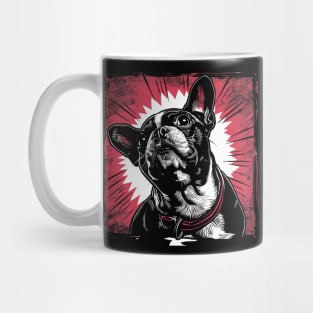 Retro Art Boston Terrier Dog Lover Mug